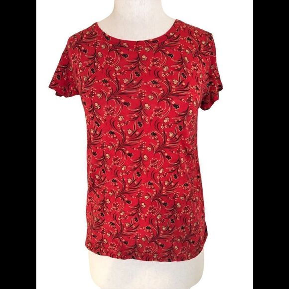 J Crew Cotton cap sleeve t-shirt - Picture 1 of 6